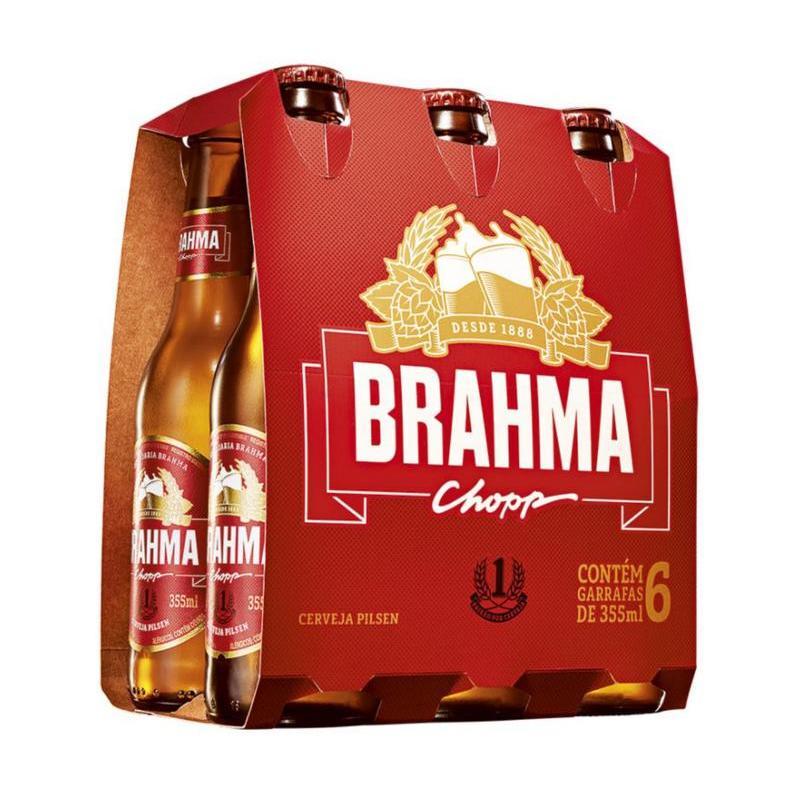 Cerveja Brahma 355ml Long Neck é aqui na Barcelos