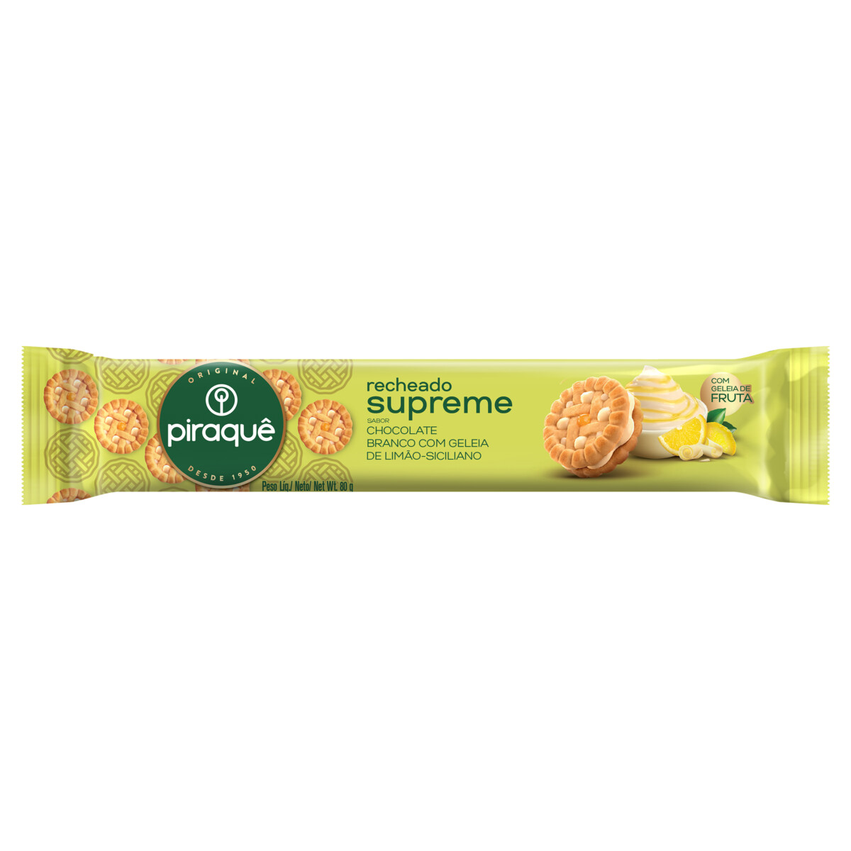 Biscoito Rech Supreme Piraque G Ch Bc C Gel Lim Aqui Na Barcelos