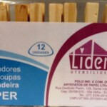 Prendedor de Roupas Lider 12un Madeira Super