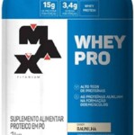 Whey Pro Max Titanium Pote 1kg Un Baunilha