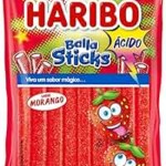 Bala Haribo Sticks 70g Morango Acido