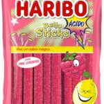 Bala Haribo Sticks 70g Pink Lemonade