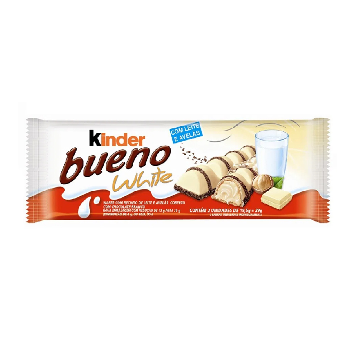 Chocolate Kinder Bueno 39g White é Aqui Na Barcelos